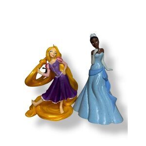Hallmark Disney Christmas Ornaments Princess & The Frog Tiana Tangled Rapunzel